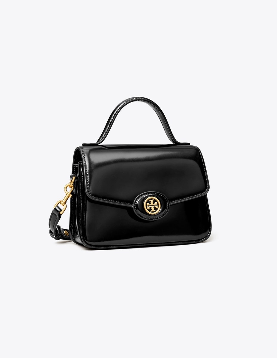 ROBINSON SPAZZOLATO SMALL TOP HANDLE BAG BLACK